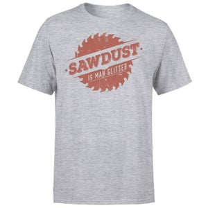 Sawdust is Man Glitter T-Shirt - Grey