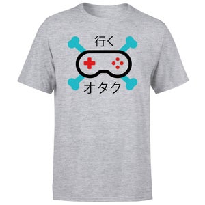 Nintendo Skull and Cross Bones Controller T-Shirt - Grey