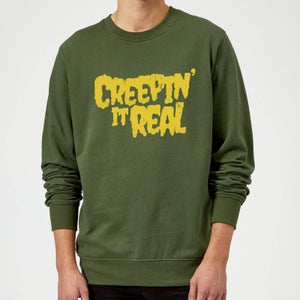 Creepin it Real Sweatshirt - Forest Green