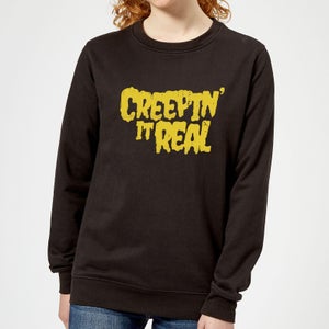 Creepin it Real Women's Sweatshirt - Black