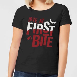 Camiseta "Love At First Bite" - Mujer - Negro