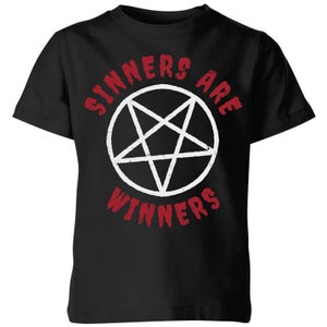 Sinners are Winners Kids' T-Shirt - Black