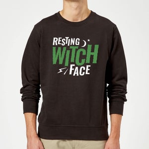 Resting Witch Face Sweatshirt - Black