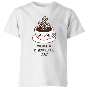 My Little Rascal What A Brewtiful Day Kids' T-Shirt - White