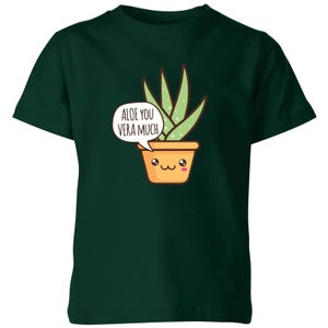 My Little Rascal Aloe You Vera Much Kids' T-Shirt - Forest Green