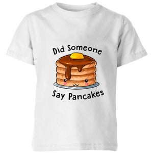 My Little Rascal Did Someone Say Pancakes Kids' T-Shirt - White