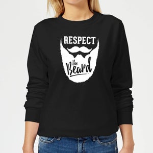 Respect the Beard Women's Sweatshirt - Black