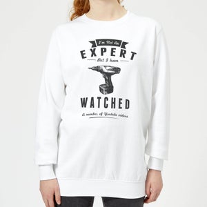 Im not an Expert Women's Sweatshirt - White
