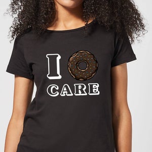 I Donut Care Women's T-Shirt - Black