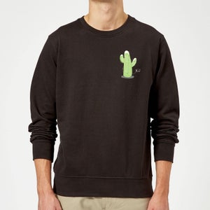 Cactus Fairy Lights Sweatshirt - Black