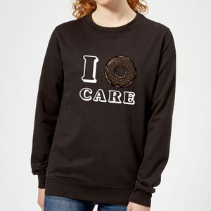 I Donut Care Women's Sweatshirt - Black