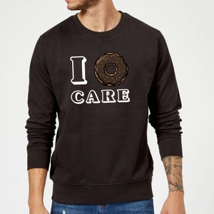 I Donut Care Sweatshirt - Black