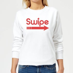 Swipe Right Women's Sweatshirt - White