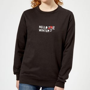 Hello Winter Women's Sweatshirt - Black