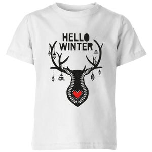 Hello Winter Kids' T-Shirt - White