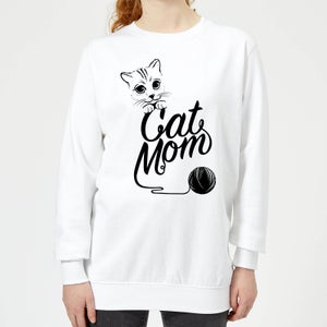 Cat Mom Women's Sweatshirt - White