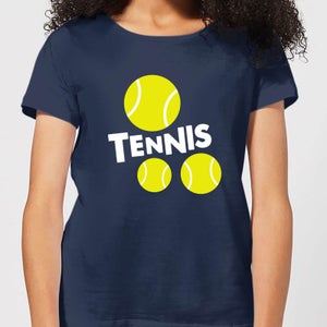 Tennis Balls Women's T-Shirt - Navy