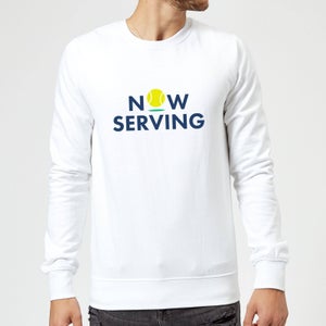 Now Serving Sweatshirt - White