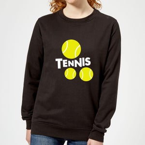 Tennis Balls Women's Sweatshirt - Black