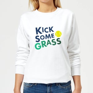 Kick Some Grass Women's Sweatshirt - White