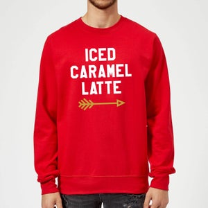 Iced Caramel Latte Sweatshirt - Red