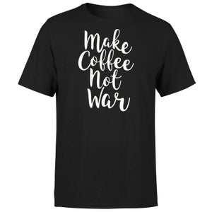 Make Coffee Not War T-Shirt - Black