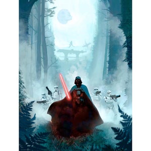 Star Wars: Return of the Jedi 'Vengeful Pursuit' Lithograph Print by Jeremy Saliba (18 x 24 Inch) - Zavvi UK