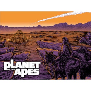 Planet of the Apes 'Falling Star' Glow in the Dark Lithograph Print by Barry Blankenship - Zavvi UK Exclusive Timed Sale