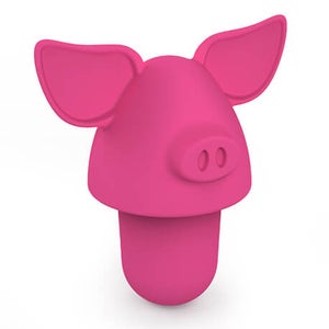 Zoo Bottle Stopper Pig Rose