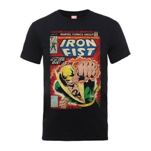 Camiseta Marvel Comics Iron Fist "Die By My Hand" - Hombre - Negro