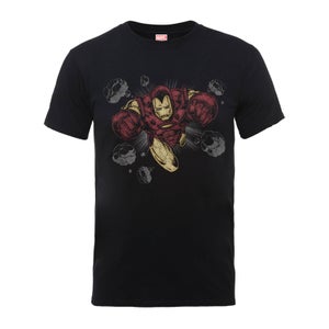 Marvel Comics Iron Man Rocks Men's Black T-Shirt