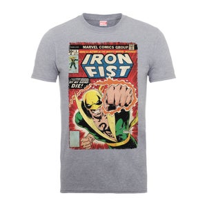 Camiseta Marvel Comics Iron Fist "Die By My Hand" - Hombre - Gris