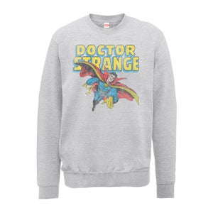 Marvel Doctor Strange Flying Männer Sweatshirt - Grau