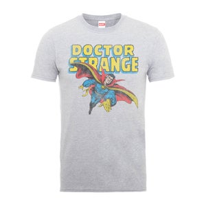 Marvel Doctor Strange Flying Men's Grey T-Shirt