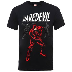 Marvel Comics Daredevil Poses Männer T-Shirt - Schwarz