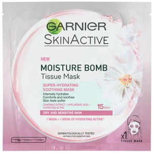 Garnier Moisture Bomb Tissue Mask (Super-Hydrating Soothing Mask)