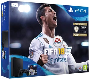 Sony PlayStation FIFA 18 1TB with FIFA 18 Ultimate Team Icons and Rare Player Pack