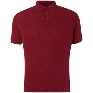 D-Struct Men's Slub Polo Shirt - Port