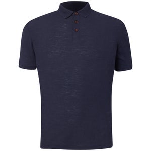 D-Struct Men's Slub Polo Shirt - Navy