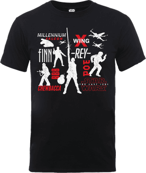 T-Shirt Homme Star Wars : Les Derniers Jedi Rebels - Noir