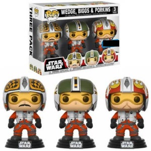 Star Wars Pilots Wedge, Biggs & Porkins EXC Pop! Vinyl Figure 3-Pack