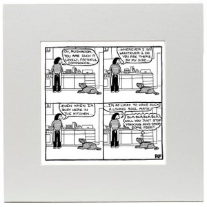Off the Leash Faithful Companion Art Print
