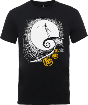 T-Shirt Homme Jack Skellington Roi des Citrouilles Couleur - L'Étrange Noël de Monsieur Jack - Noir