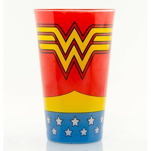 Wonder Woman Costume Coloured Large Glasses 16oz