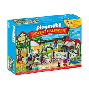 Playmobil Advent Calendar 'Horse Farm' with Flocked Horse (9262)