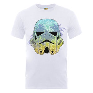 T-Shirt Homme Stormtrooper Hawaii - Star Wars - Blanc