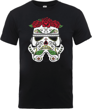 Camiseta Star Wars Soldado de asalto "Día de los Muertos" - Hombre - Negro