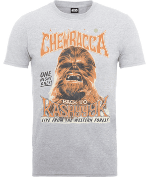Star Wars Chewbacca One Night Only T-Shirt - Grey