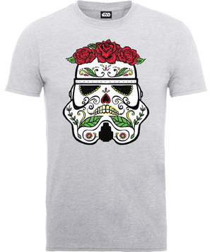 T-Shirt Star Wars Day Of The Dead Stormtrooper- Grigio