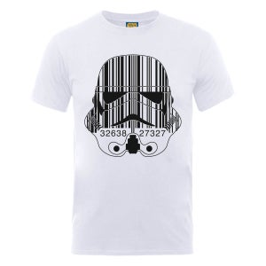 Star Wars Stormtrooper Barcode T-Shirt - Weiß